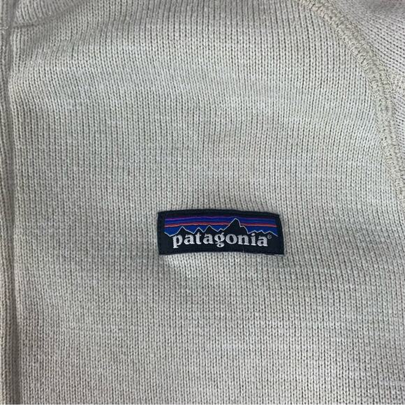 Patagonia women's medium better sweater off white cream 1/4 zip pullover outdoor - Picture 4 of 9